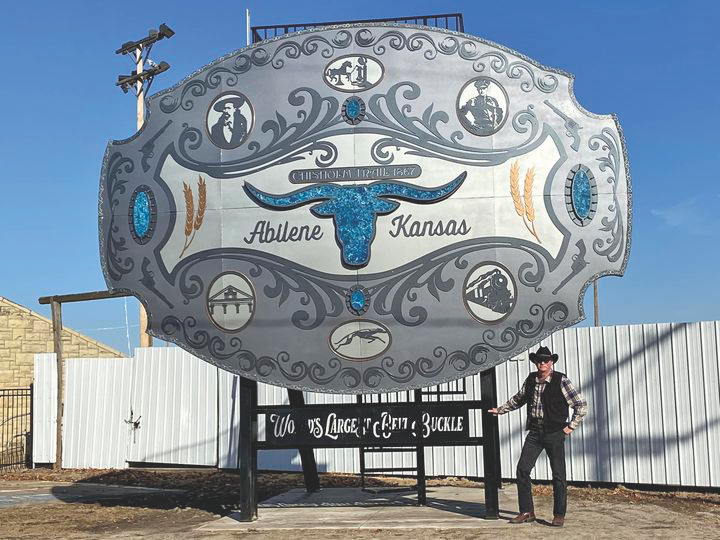 
World’s Largest Belt Buckle: world record in Abilene, Kansas