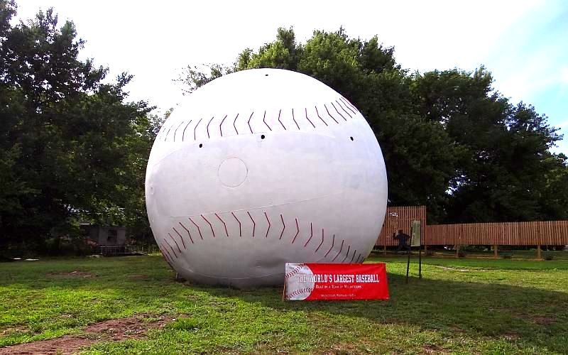 World’s Largest Baseball Sculpture: world record in Muscotah, Kansas