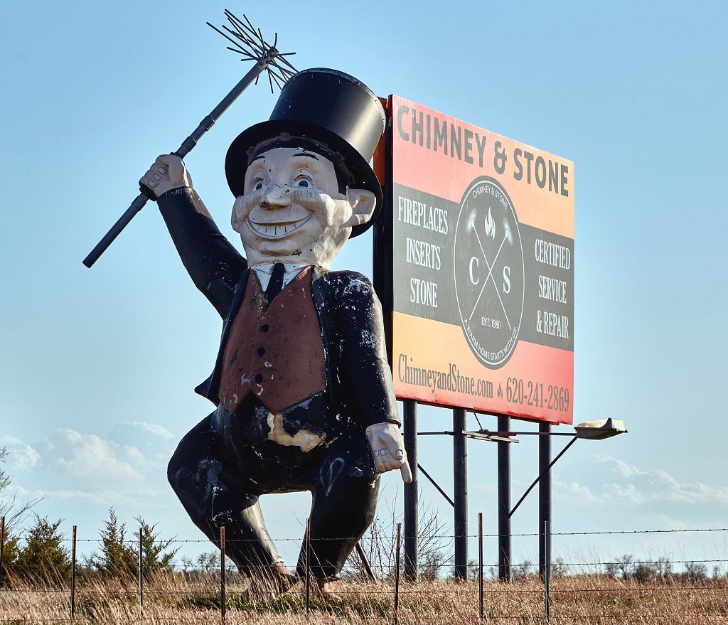 World’s Largest Chimney Sweep Sculpture: world record in McPherson, Kansas