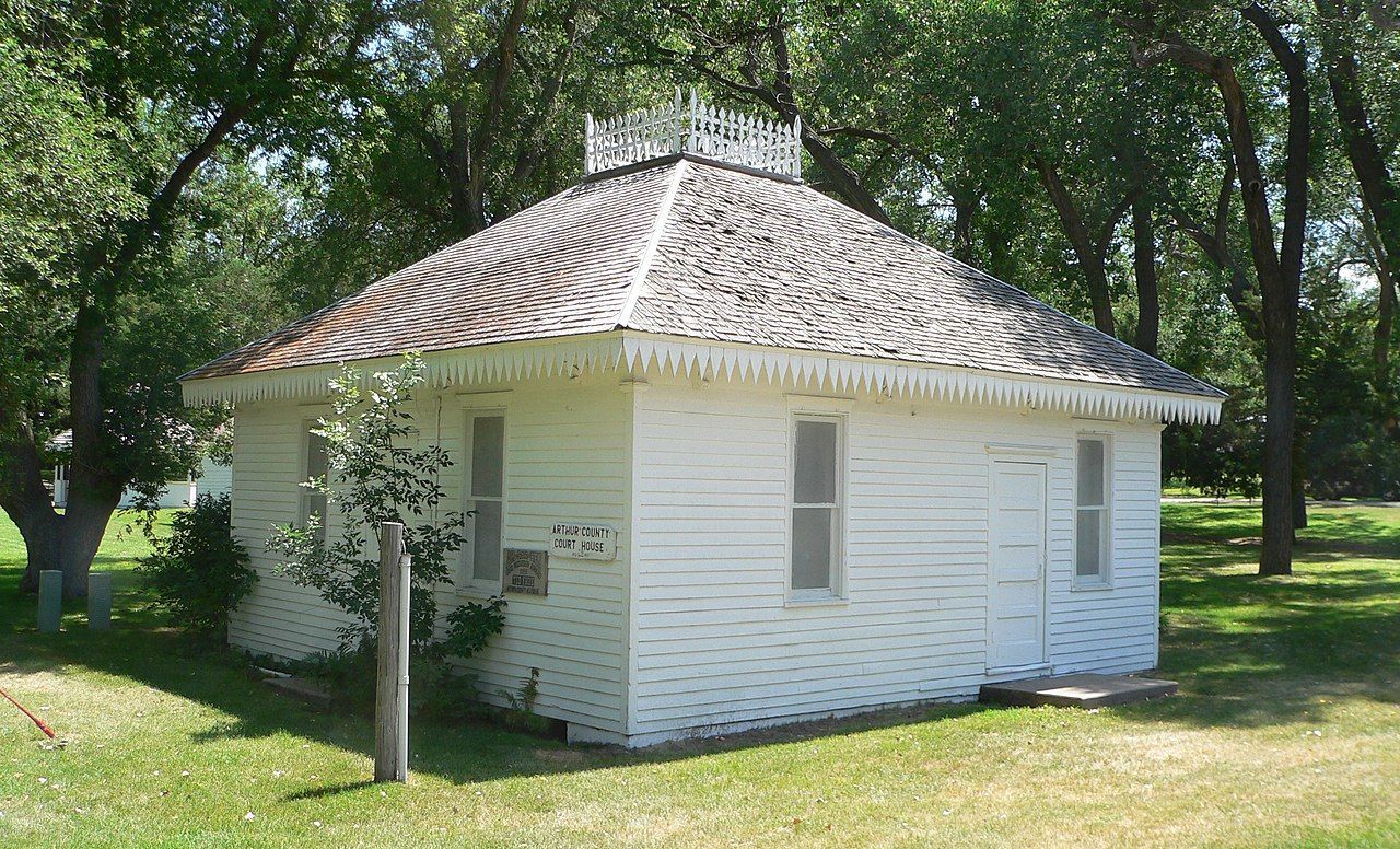 World's Smallest Courthouse: world record in Arthur, Nebraska