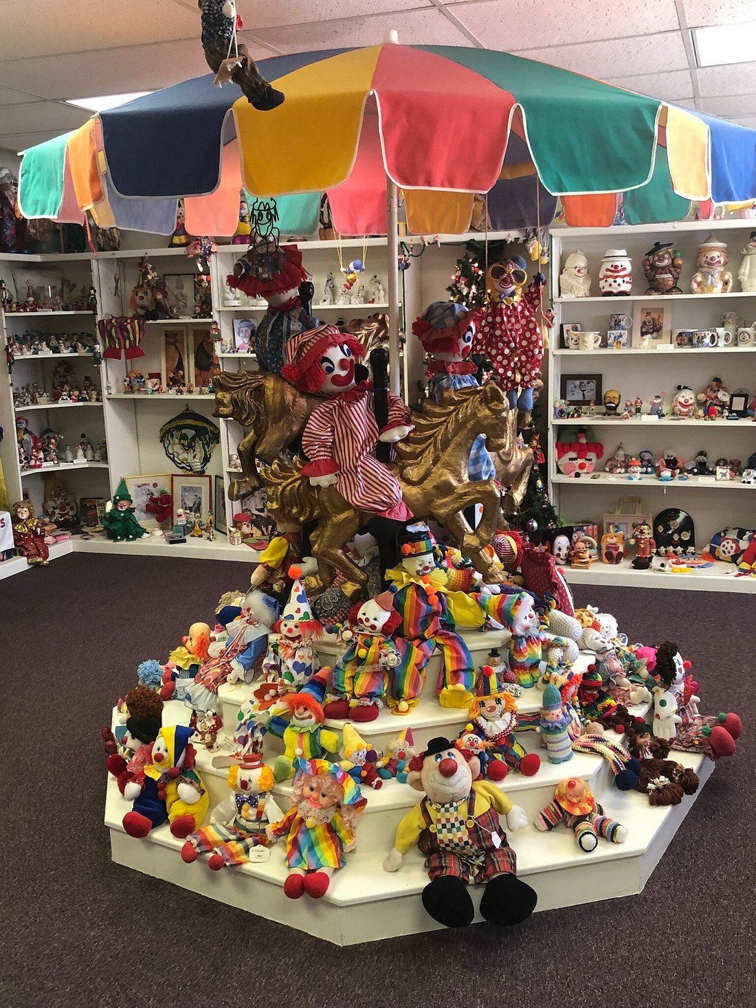 World's largest collection of clown related items: world record in Plainview, Nebraska