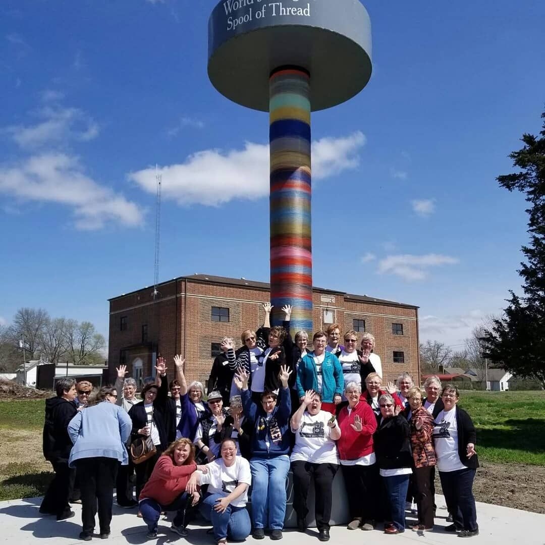World's Largest Spool of Thread: world record in Hamilton, Missouri