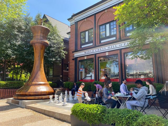 STLCC Vinyl Roll Up Chess Board – World Chess Hall of Fame