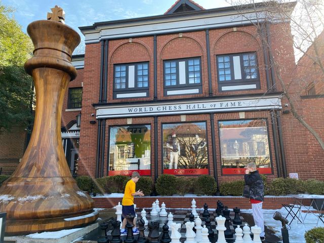 STLCC Vinyl Roll Up Chess Board – World Chess Hall of Fame