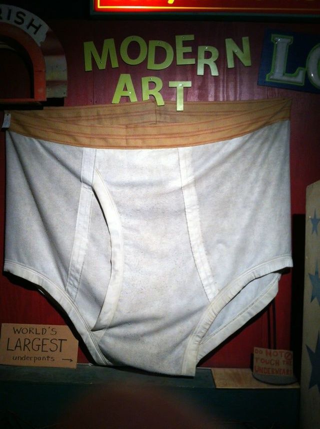 Silly America - World's Largest Underwear at the City Museum in St. Louis  #roadsideattraction #roadsideattractions #roadtrip #missouri  #MissouriAdventure Learn more here:  largest-underwear/