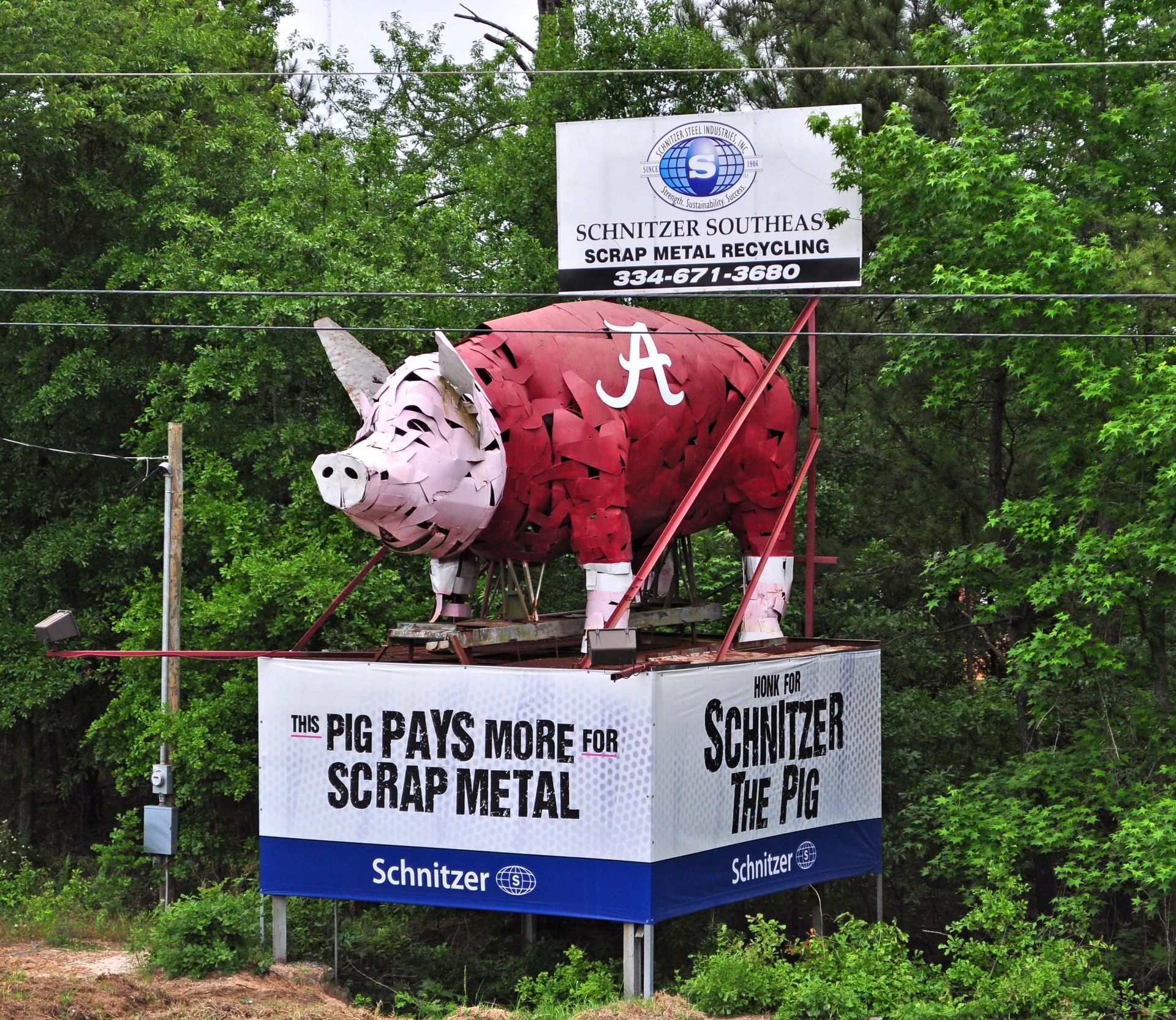 World's Largest Hog Sculpture: world record in Dothan, Alabama