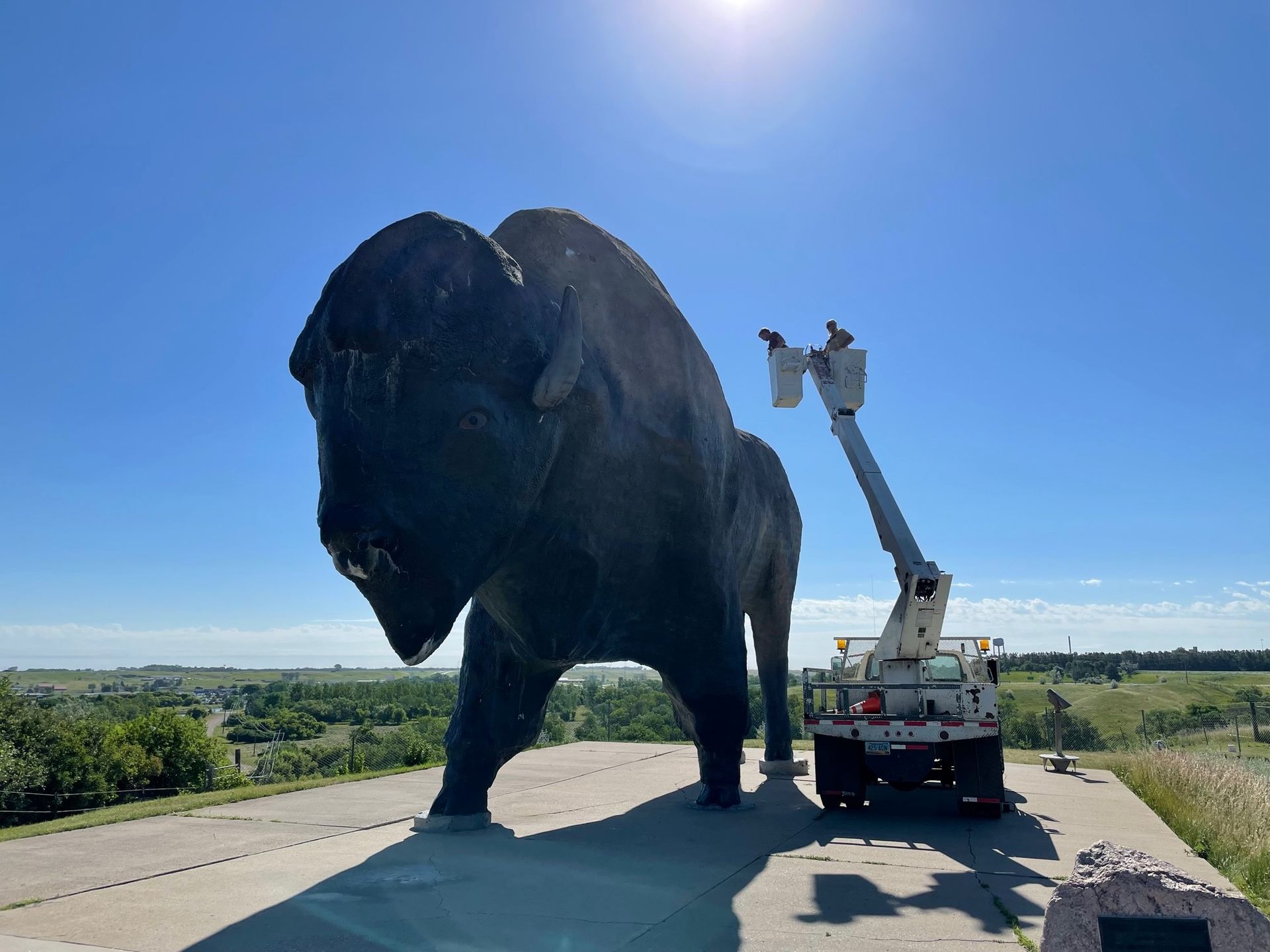 World’s Largest Buffalo Monument: world record in Jamestown, North Dakota