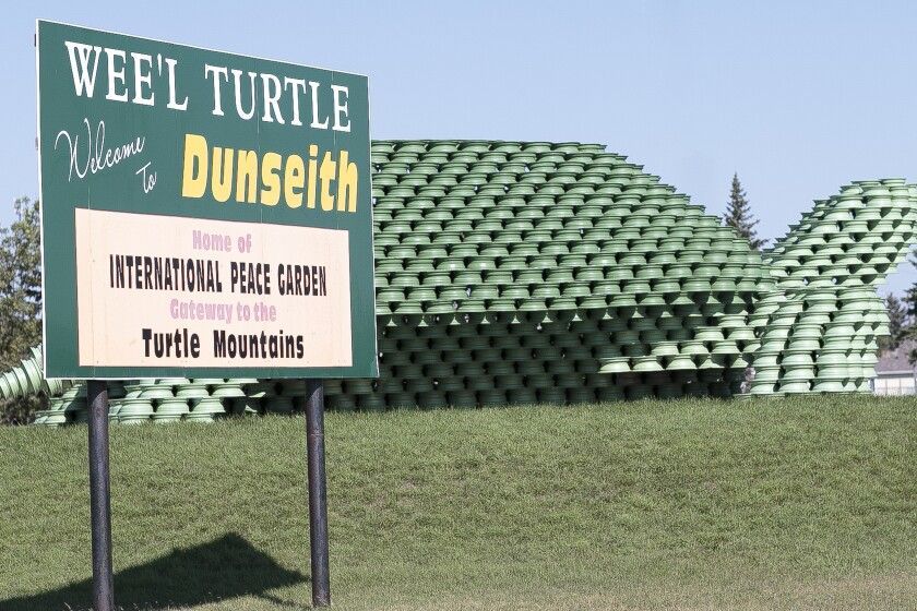 World's Largest Man-Made Turtle: world record in Dunseith, North Dakota