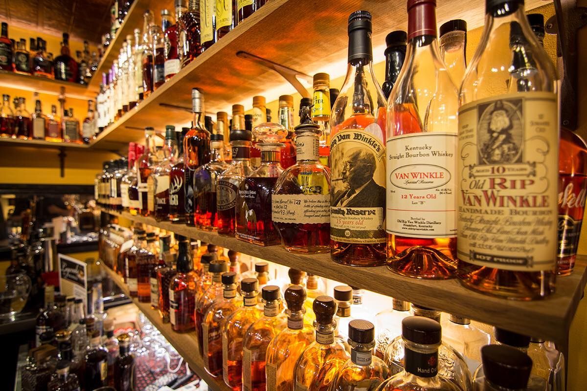 World's largest collection of bourbon and rye whiskeys: world record in Newport, Kentucky