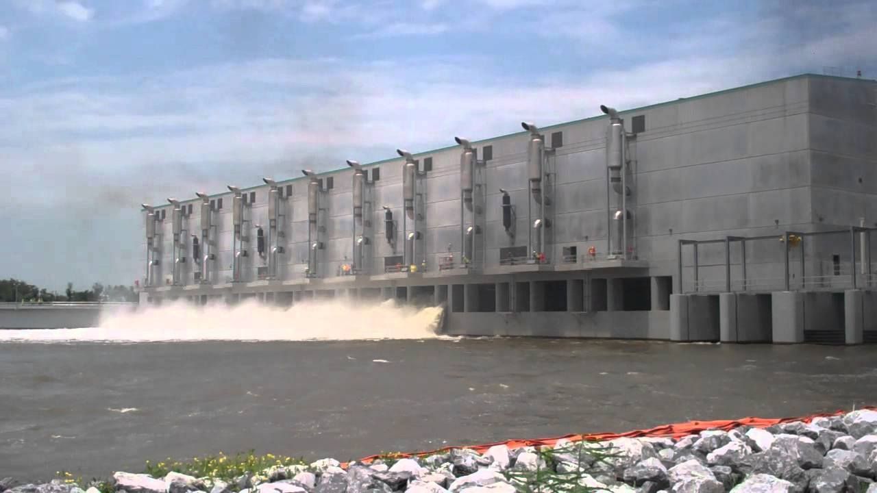 
World's Largest Drainage Pump Station: world record in Plaquemines Parish, Louisiana