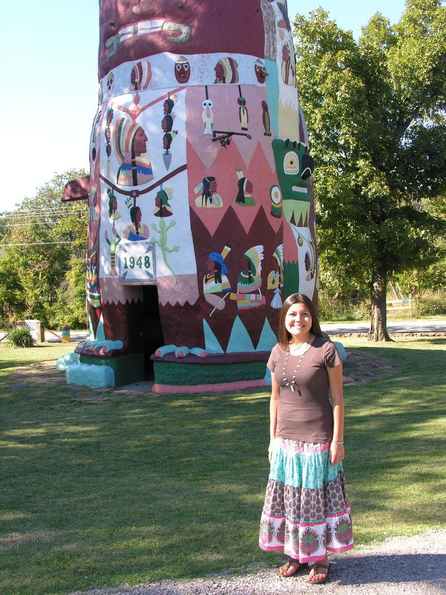 World’s Largest Concrete Totem Pole: world record in Chelsea, Oklahoma