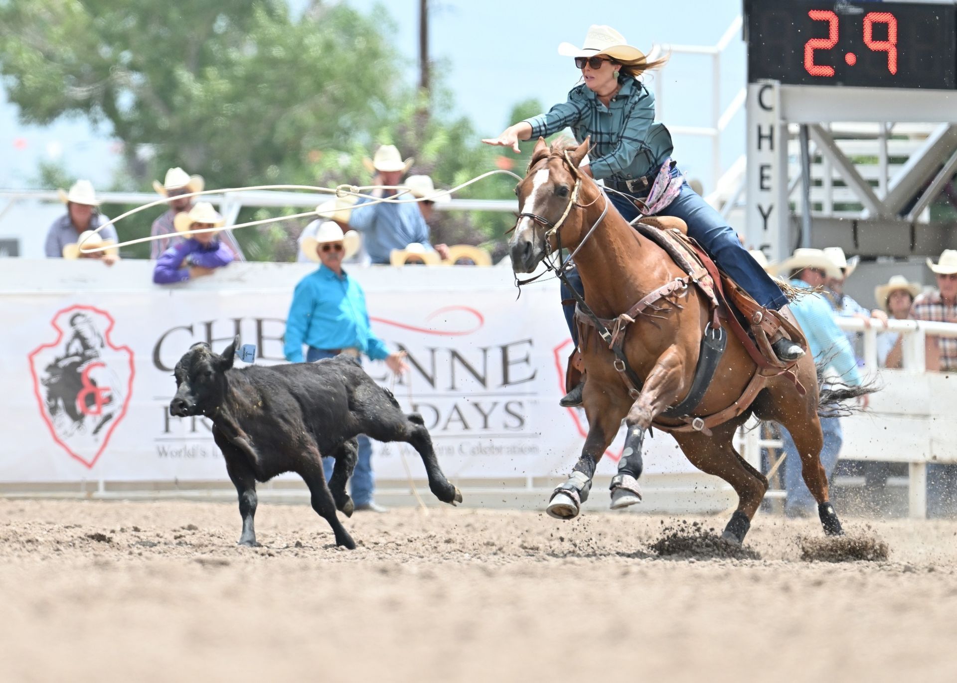 World's Largest Outdoor Rodeo and Western Celebration, world record in Cheyenne, Wyoming