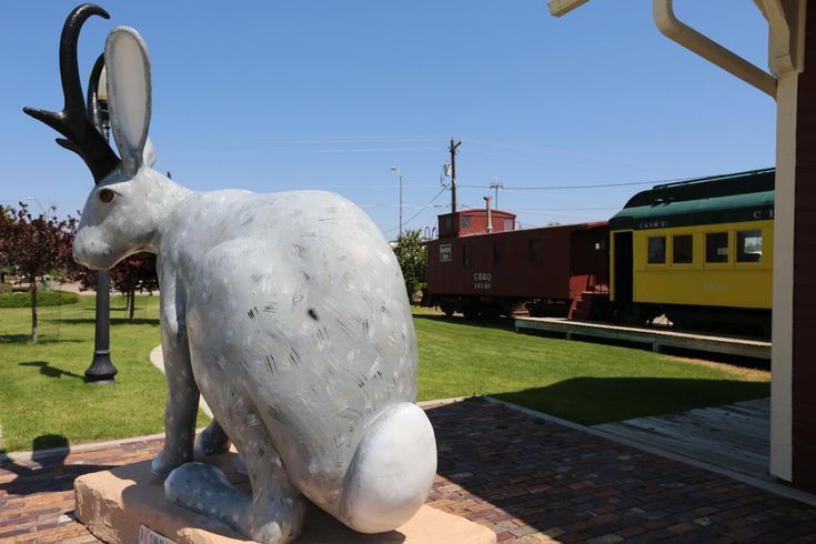 World's Largest Jackalope Sculpture, world record in Douglas, Wyoming
