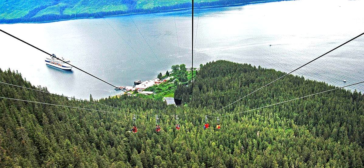 World’s Largest ZipRider, world record in Hoonah, Alaska