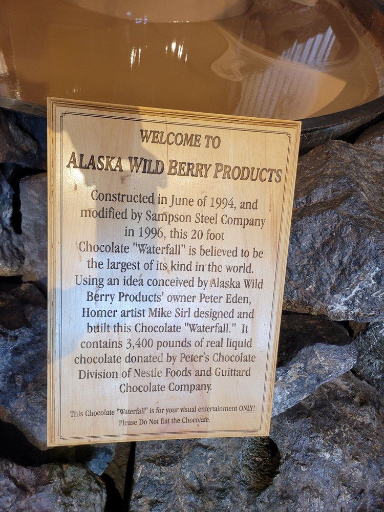 Worlds Largest Chocolate Waterfall, world record in Anchorage, Alaska