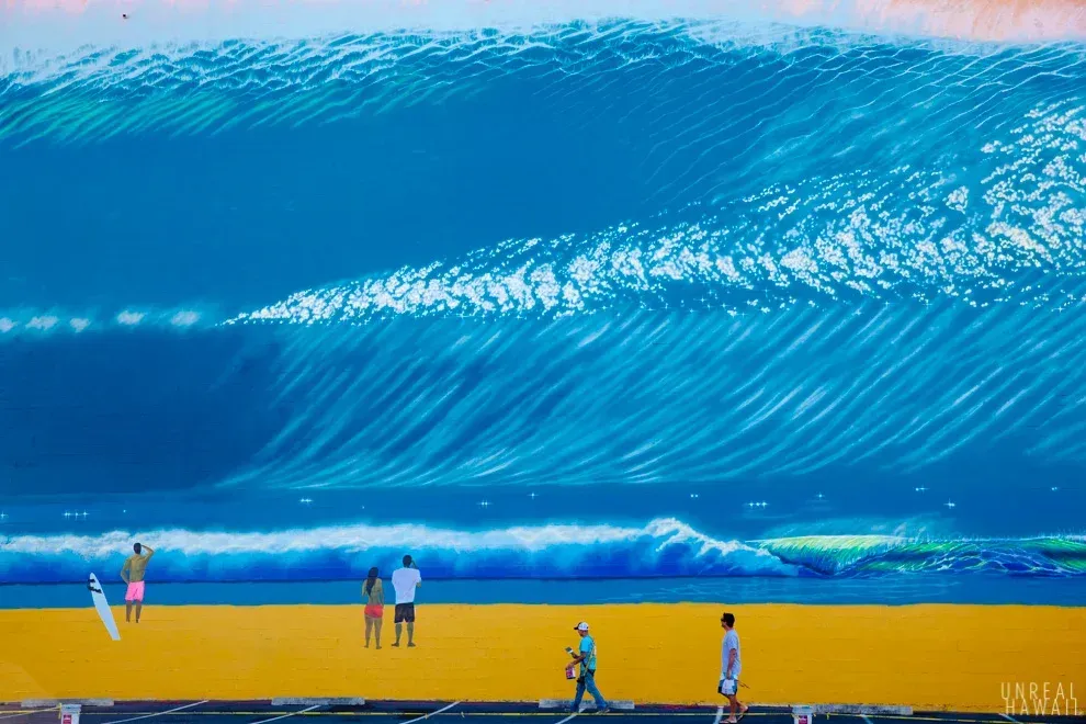 World's Largest Surf Mural, world record in Kalihi, Hawaii