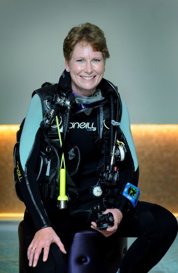 Scuba Diving in the Most Countries, world record set by Karin Sinniger