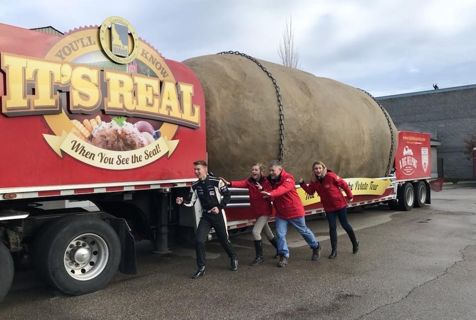 
World's Largest Traveling Potato Sculpture, world record from Idaho