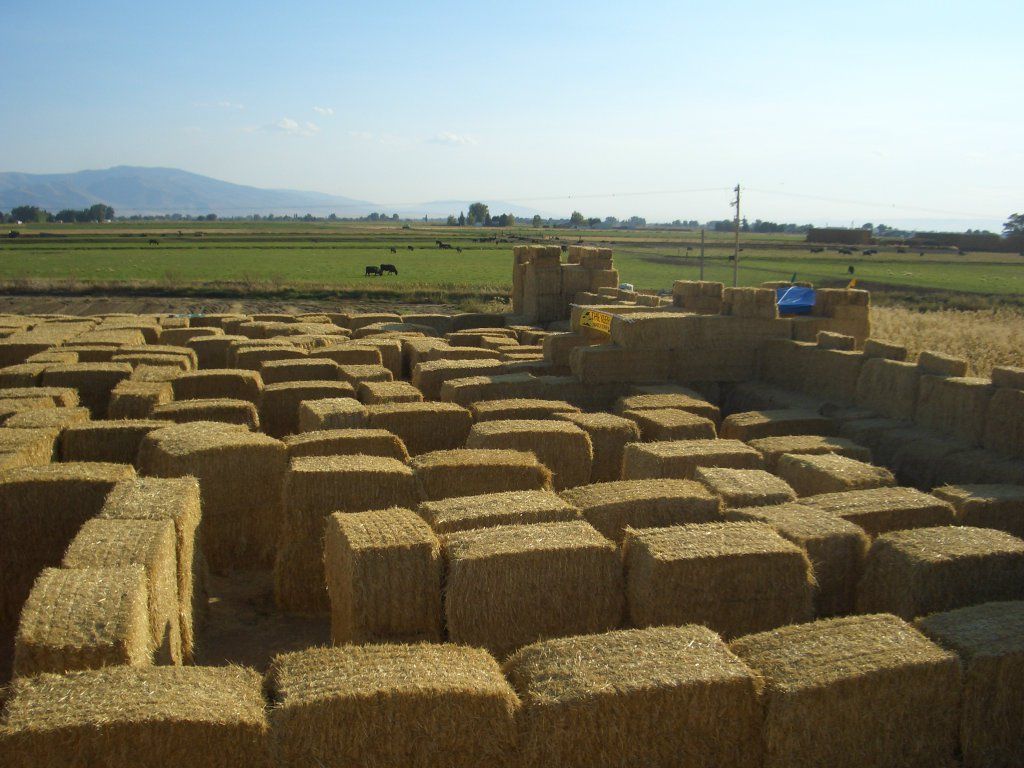 World's Largest Straw Bale Maze, world record in Rupert, Idaho
