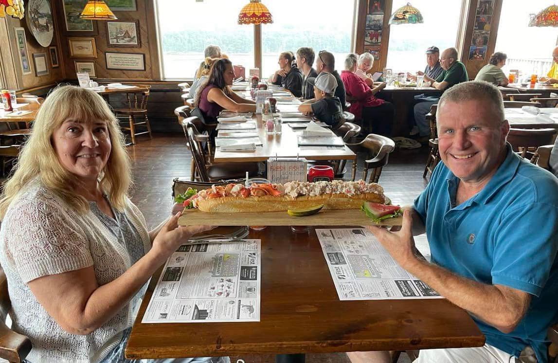 World’s Largest Lobster Roll Commercially Available, world record in Woolwich, Maine
