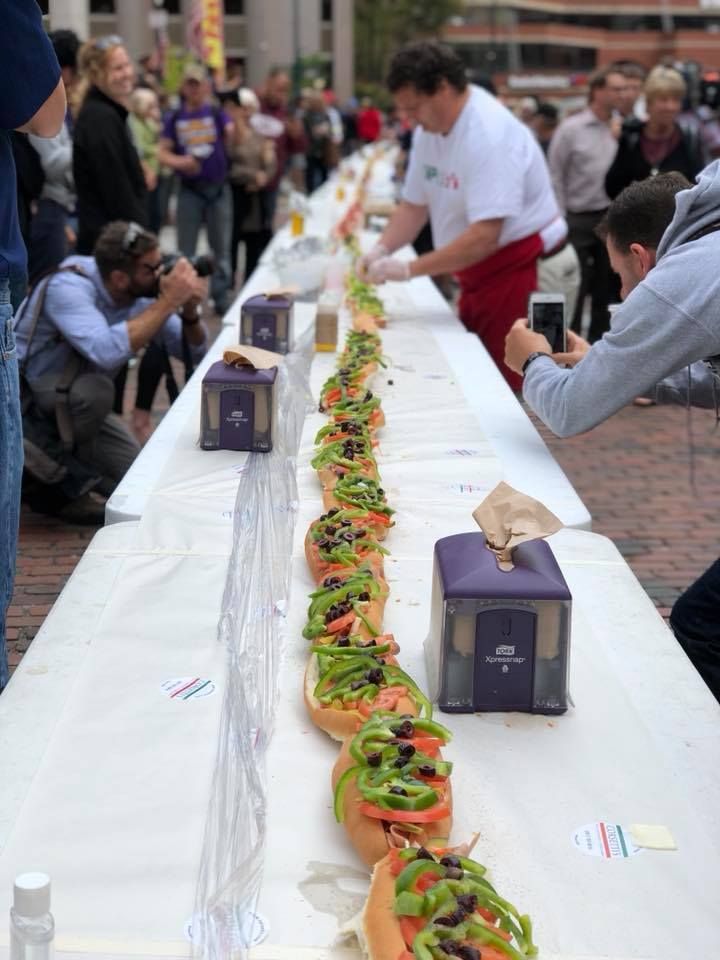 World’s Longest Line of Maine Italian Sandwiches, world record in Portland, Maine
