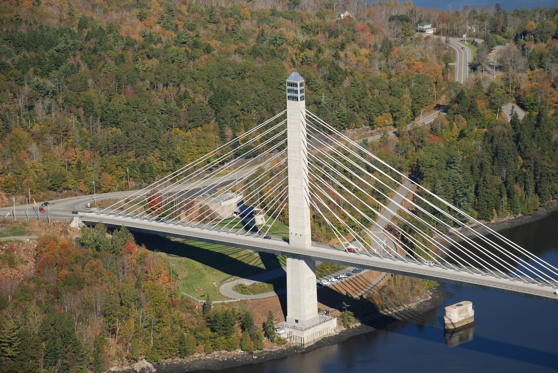 World's Tallest Bridge Observatory, world record near Prospect, Maine