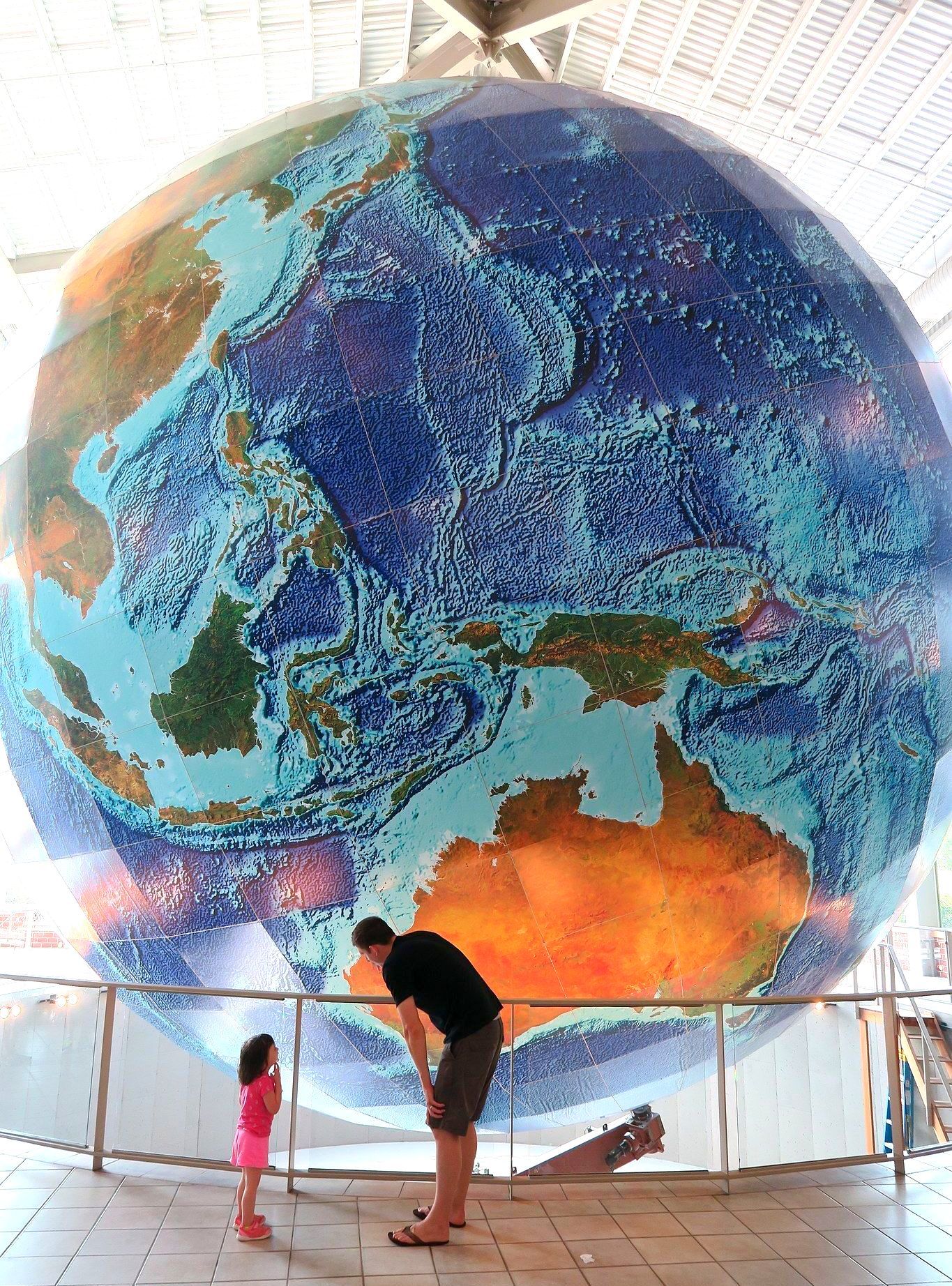 
World's Largest Rotating and Revolving Globe, world record in Yarmouth, Maine