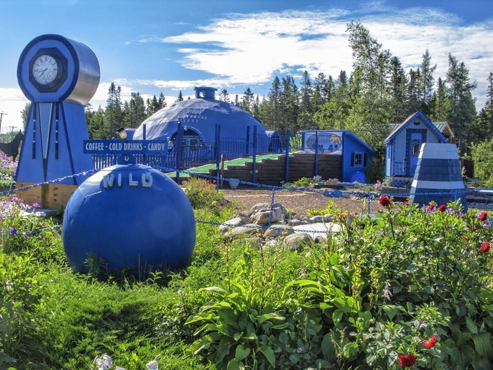 World's First Blueberry-shaped Shop, world record in Columbia Falls, Maine
