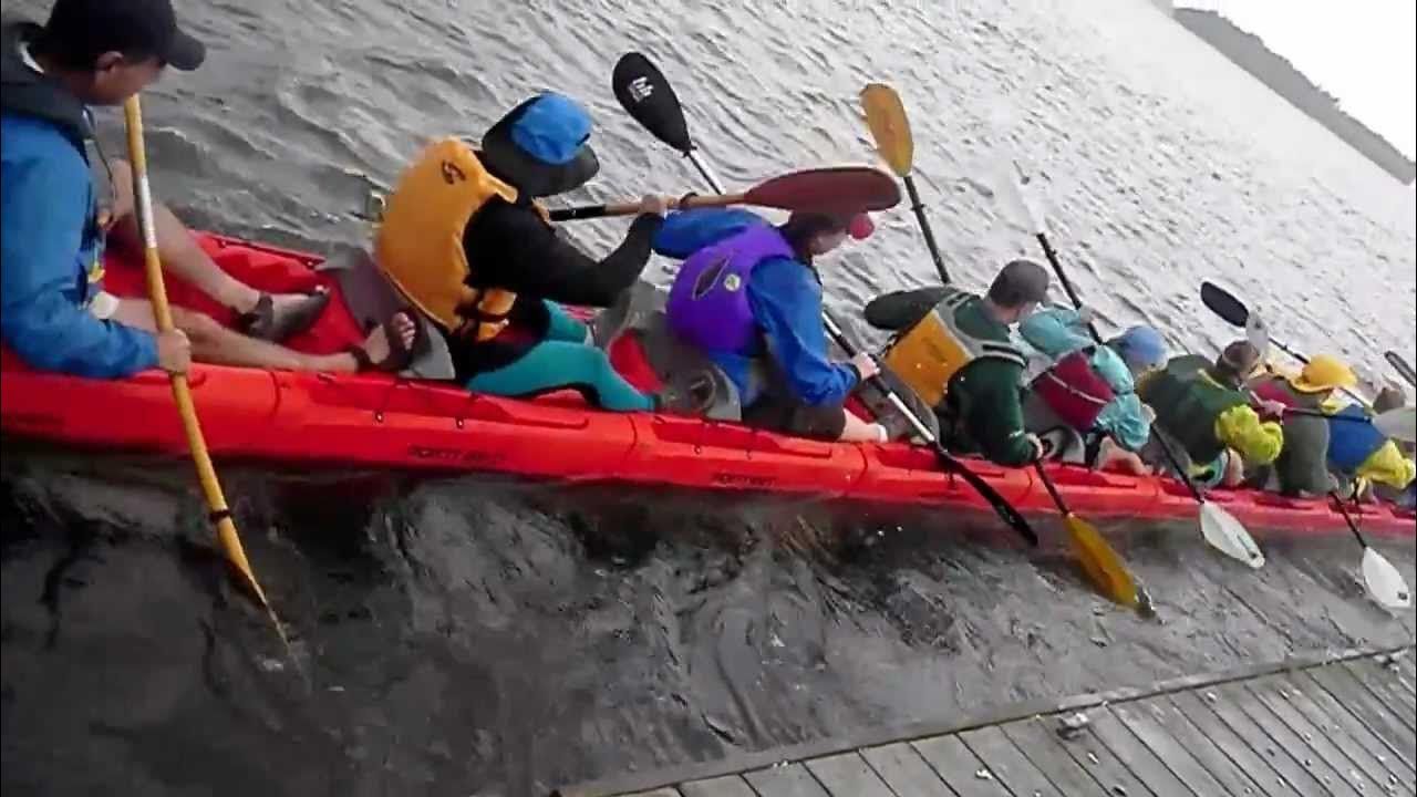 World's Longest Modular Kayak, world record in Freeport, Maine

