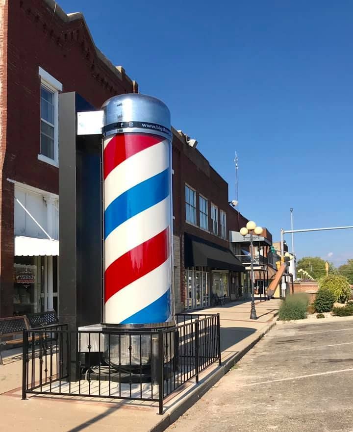 
World’s Largest Barbershop Pole, world record in Casey, Illinois