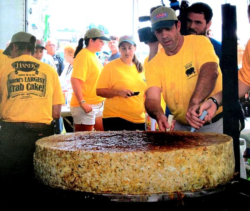 
World's Largest Crab Cake, world record in Timonium, Maryland
