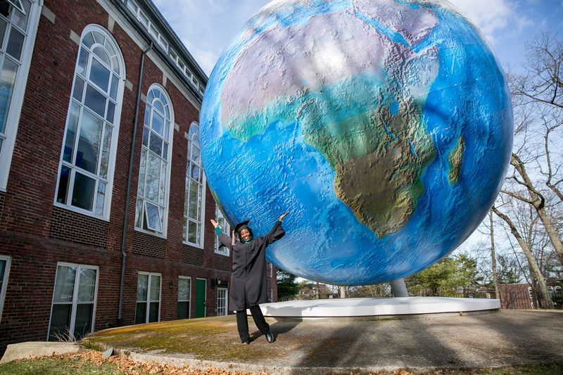
World's Largest Outdoor Rotating Globe, world record in Wellesley, Massachusetts