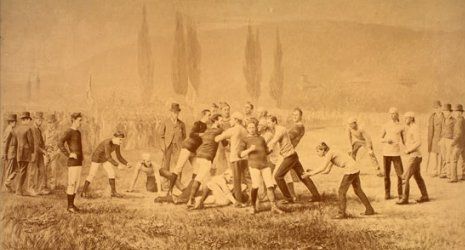 World’s First Football Game, world record in Cambridge, Massachusetts