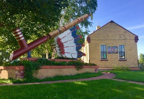 World's Largest Peace Pipe, world record in Pipestone, Minnesota