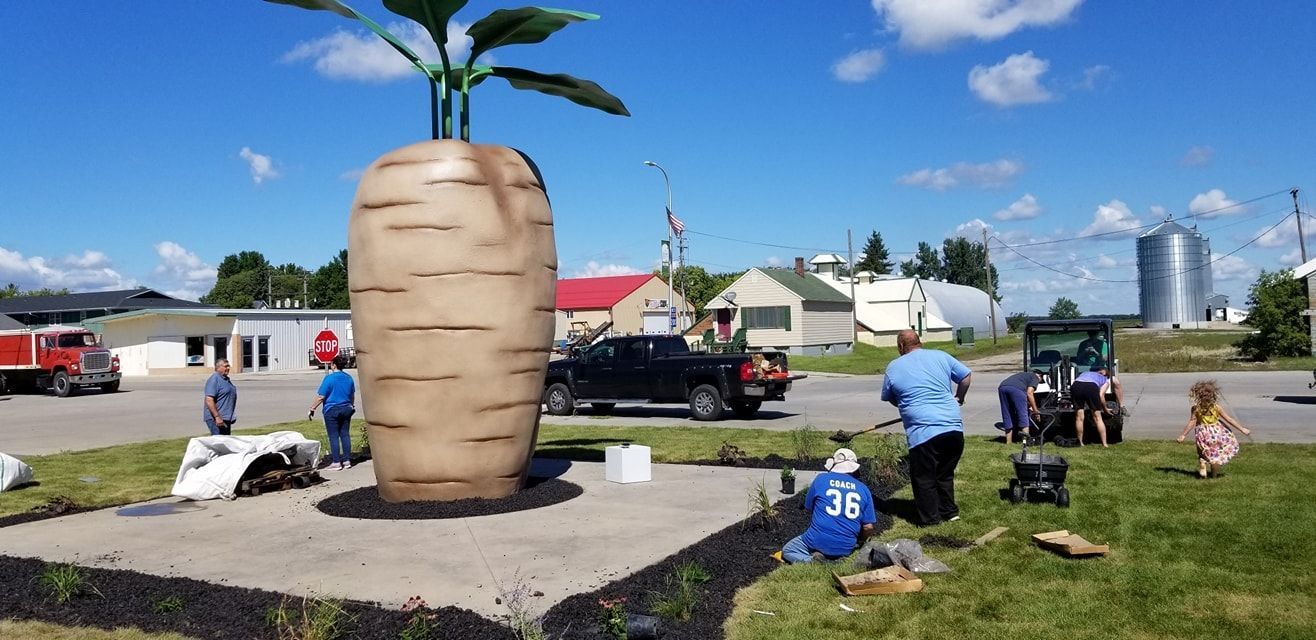 
World's Largest Concrete Sugar Beet Sculpture, world record in Halstad, Minnesota