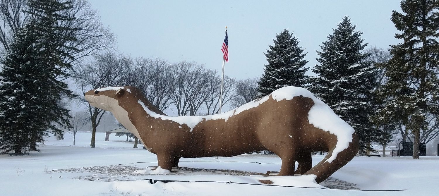 World’s Largest Otter Sculpture, world record in Fergus Falls, Minnesota