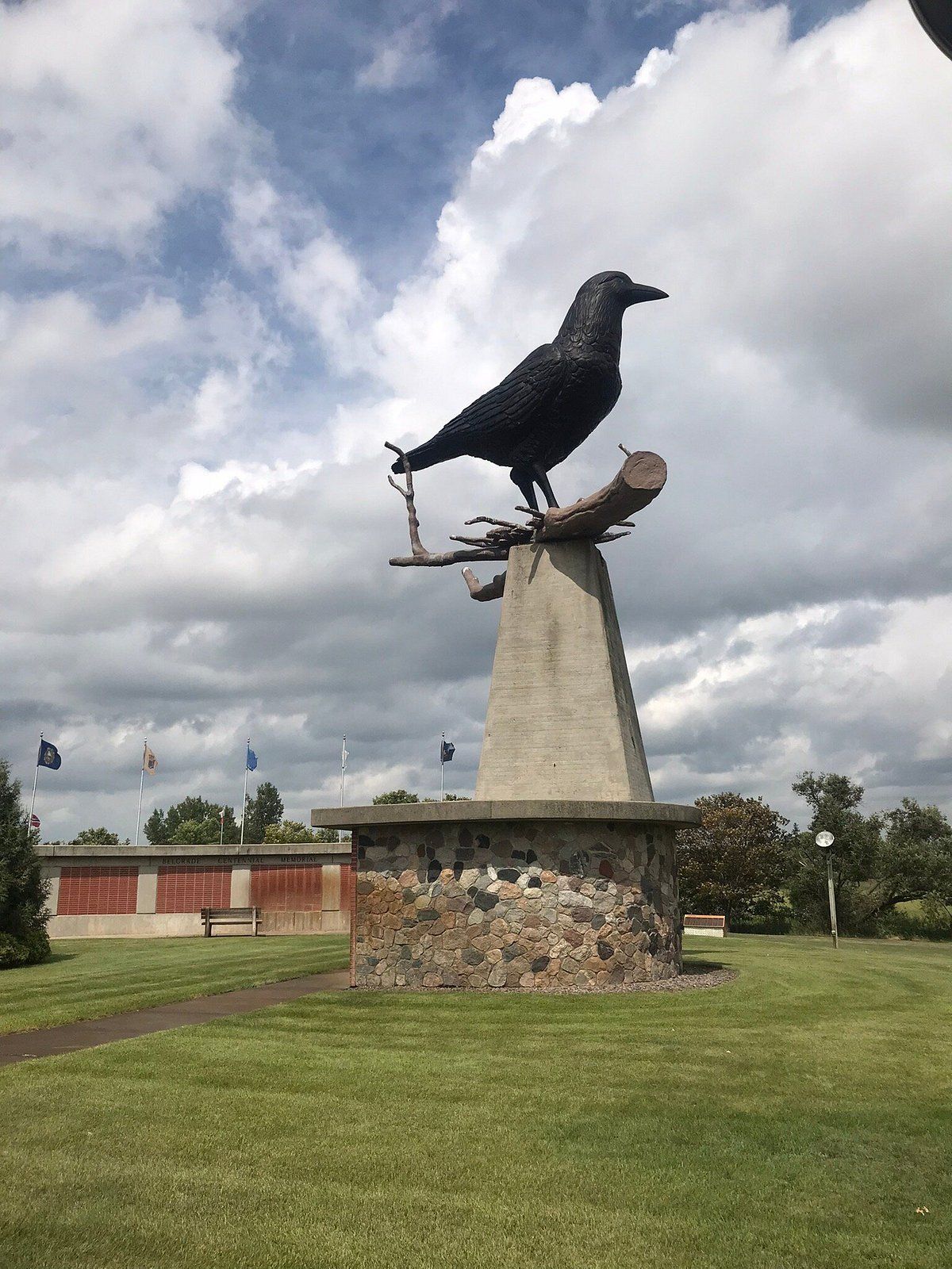 World's Largest Crow Statue, world record in Belgrade, Minnesota