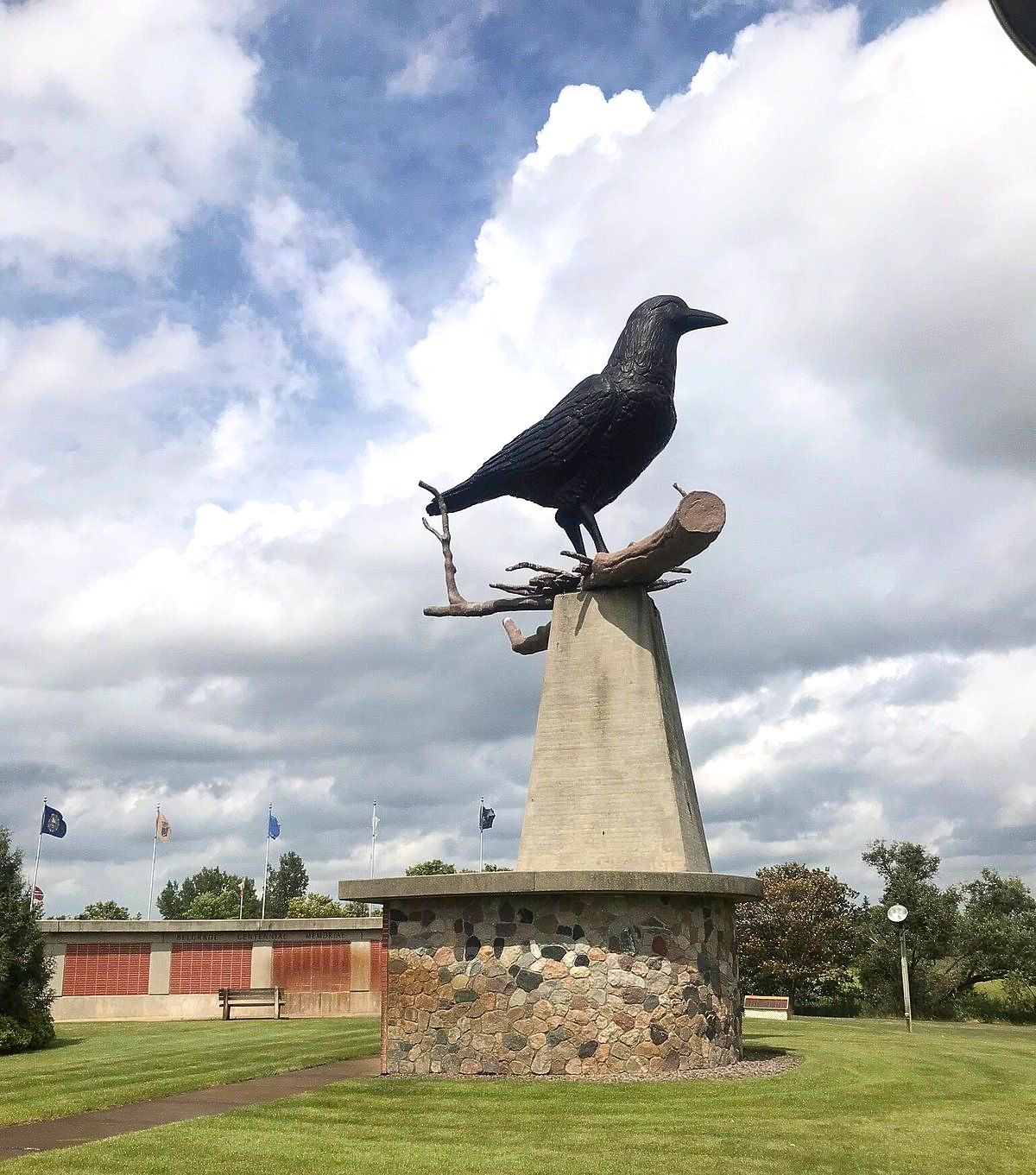 World's Largest Crow Statue, world record in Belgrade, Minnesota