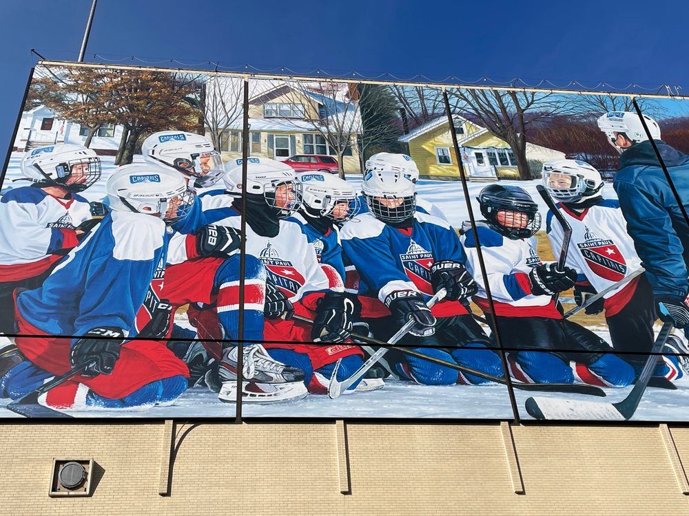 
World’s Largest Hockey Mural, world record in Saint Paul, Minnesota
