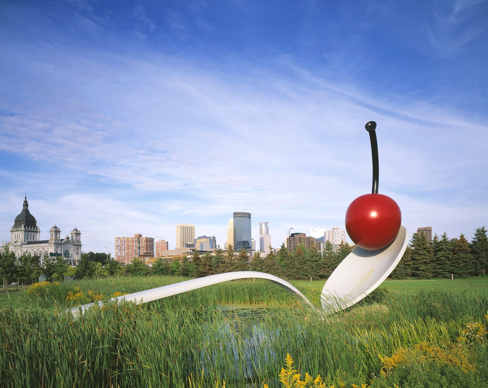 World's Largest Spoonbridge and Cherry Sculpture, world record in Minneapolis, Minnesota