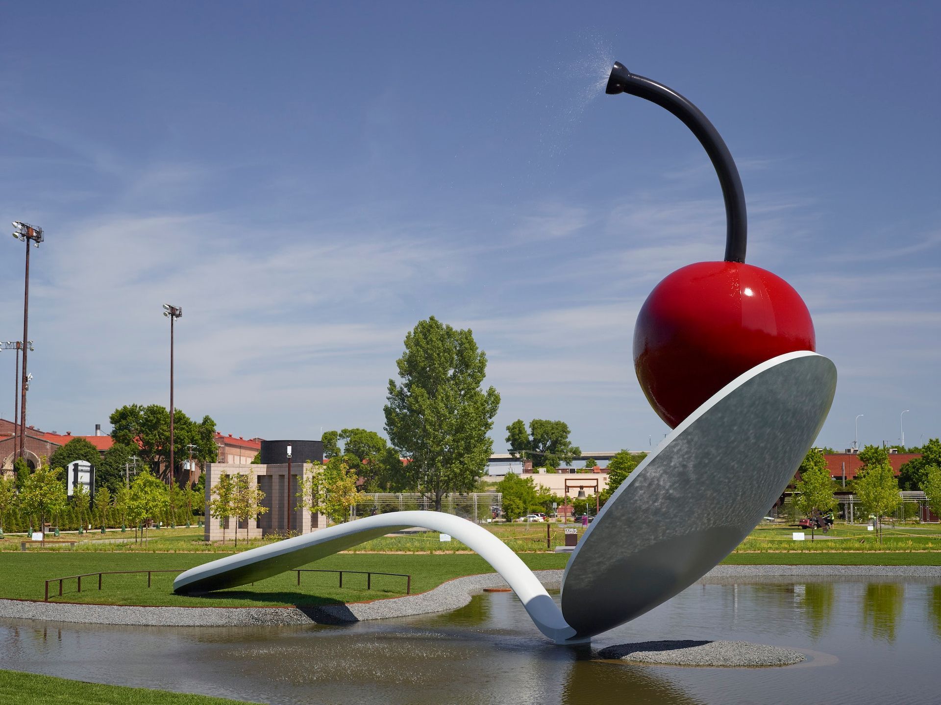World's Largest Spoonbridge and Cherry Sculpture, world record in Minneapolis, Minnesota