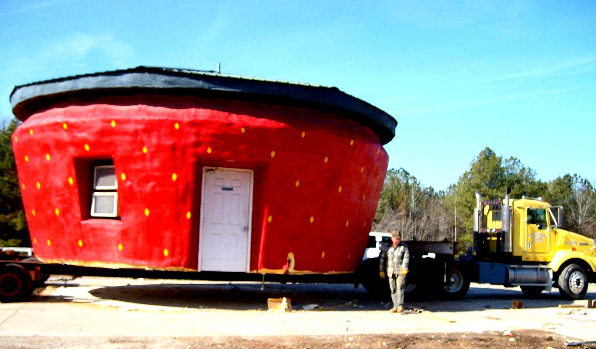 World's Largest Strawberry-shaped Building, world record in Ellerbe, North Carolina

