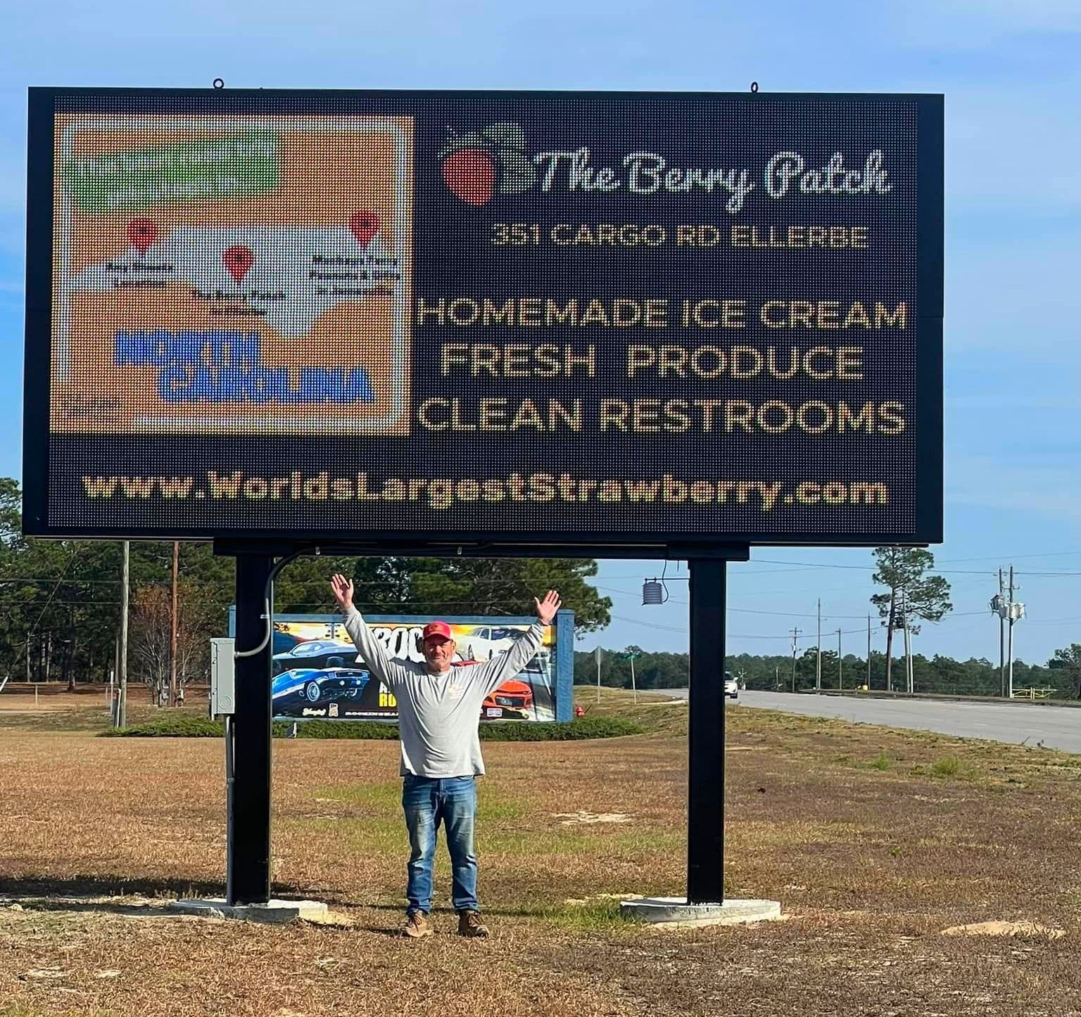 World's Largest Strawberry-shaped Building, world record in Ellerbe, North Carolina
