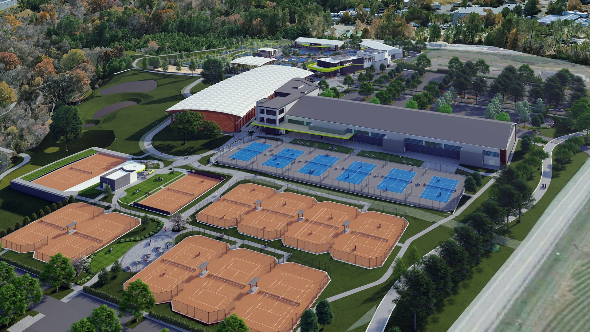 
World's Largest Racquet Sports Complex, world record in Raleigh, North Carolina