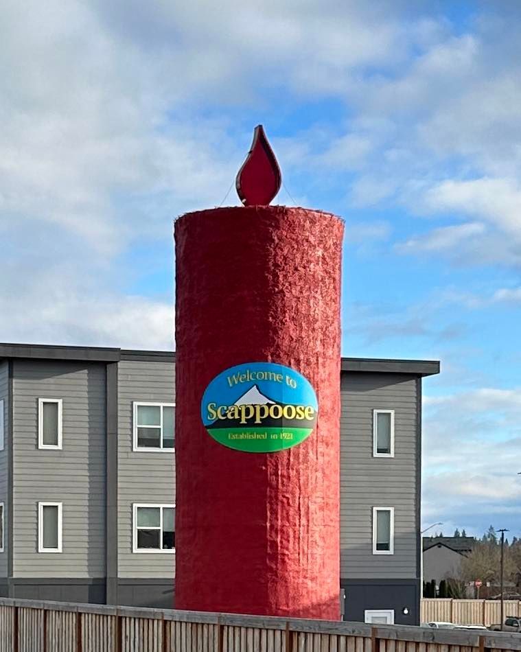 
World's Largest Peace Candle Sculpture, world record in Scappoose, Oregon