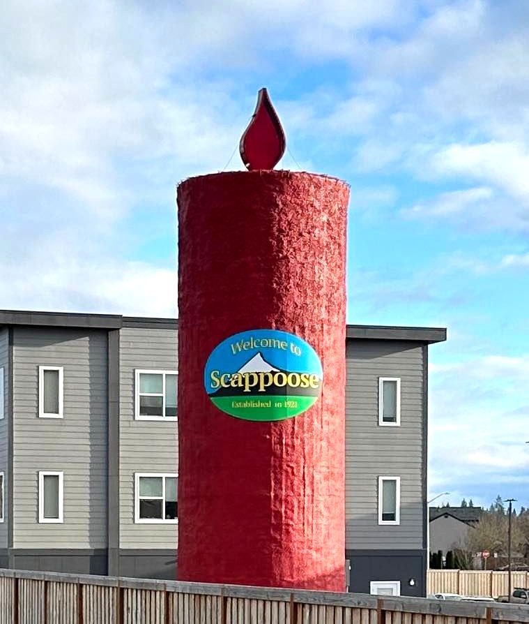 World's Largest Peace Candle Sculpture, world record in Scappoose, Oregon