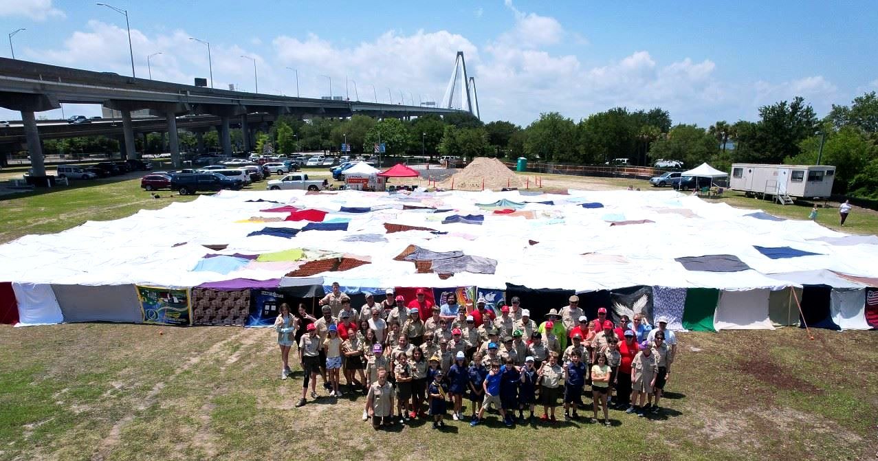 World’s Largest Blanket Fort, world record in Mount Pleasant, South Carolina