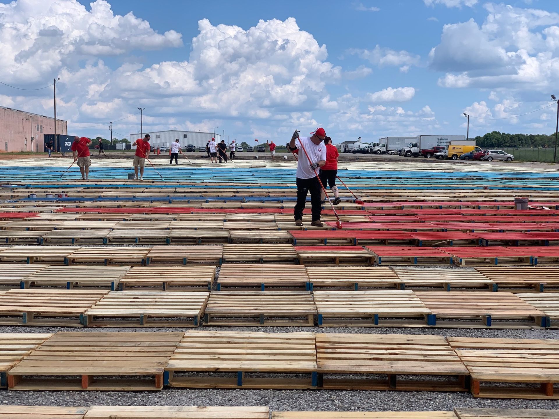 
World's Largest Pallet Painting, world record in Greenville, South Carolina