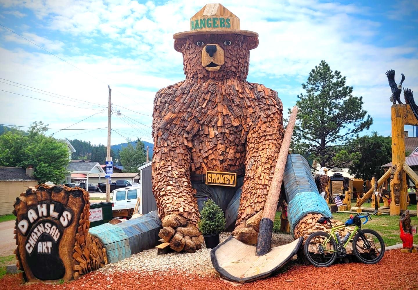 World's Largest Smokey Bear Sculpture, world record in Hill City, South Dakota