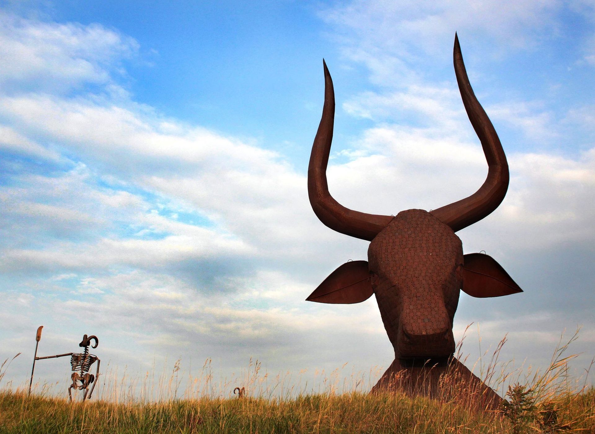 World’s Largest Bull’s Head Sculpture, world record in Montrose, South ...